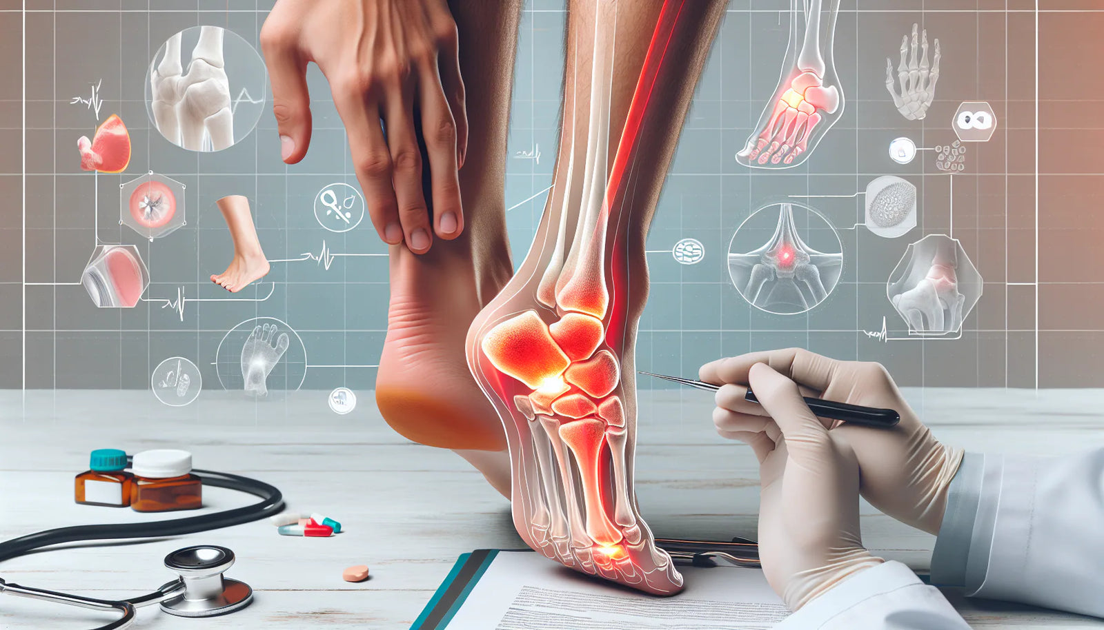 Espolón calcáneo: cómo aliviar el dolor — imagen de portada educativa sobre podología, uñas y salud del pie en Perú; Inkapodo, farmacia podológica.