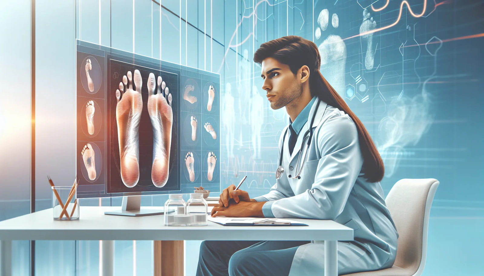 Qué es el estudio de la pisada y para qué sirve — imagen de portada educativa sobre podología, uñas y salud del pie en Perú; Inkapodo, farmacia podológica.