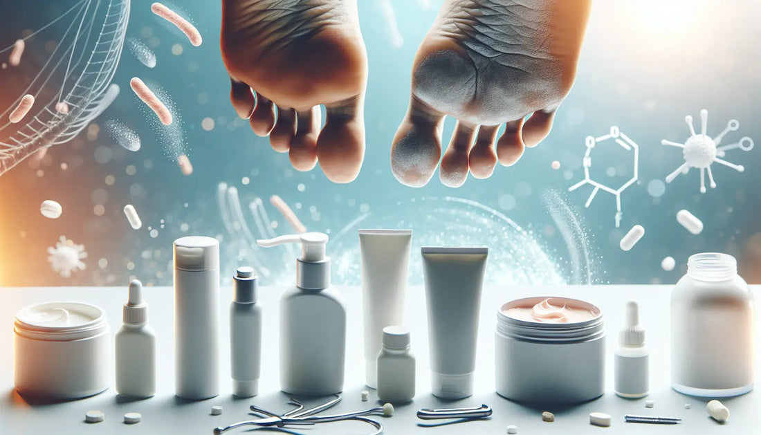Cremas para hongos en los pies: cual elegir sin confundirte — imagen de portada educativa sobre podología, uñas y salud del pie en Perú; Inkapodo, farmacia podológica.