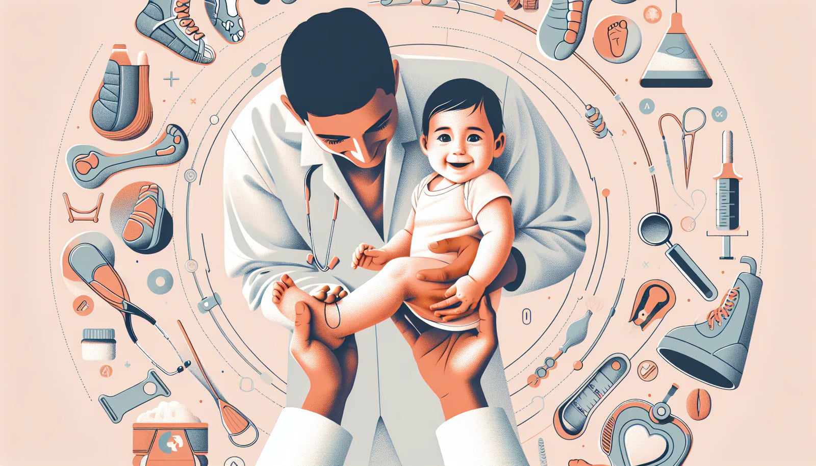 Piernas arqueadas en bebés, ¿es normal? — imagen de portada educativa sobre podología, uñas y salud del pie en Perú; Inkapodo, farmacia podológica.
