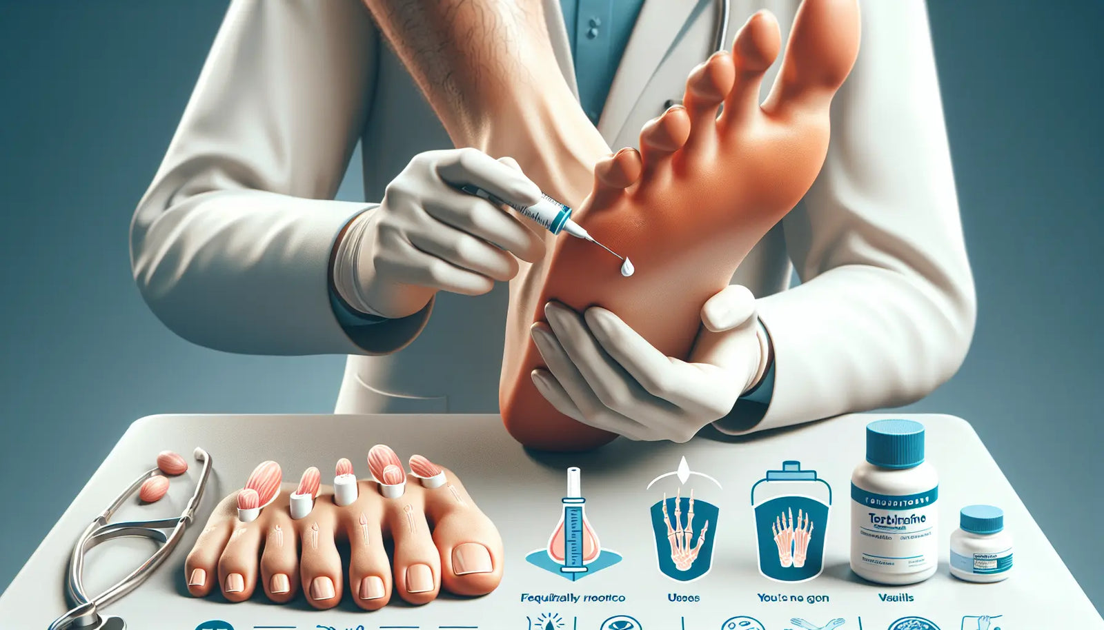 Terbinafina crema: para que sirve en unas y piel — imagen de portada educativa sobre podología, uñas y salud del pie en Perú; Inkapodo, farmacia podológica.