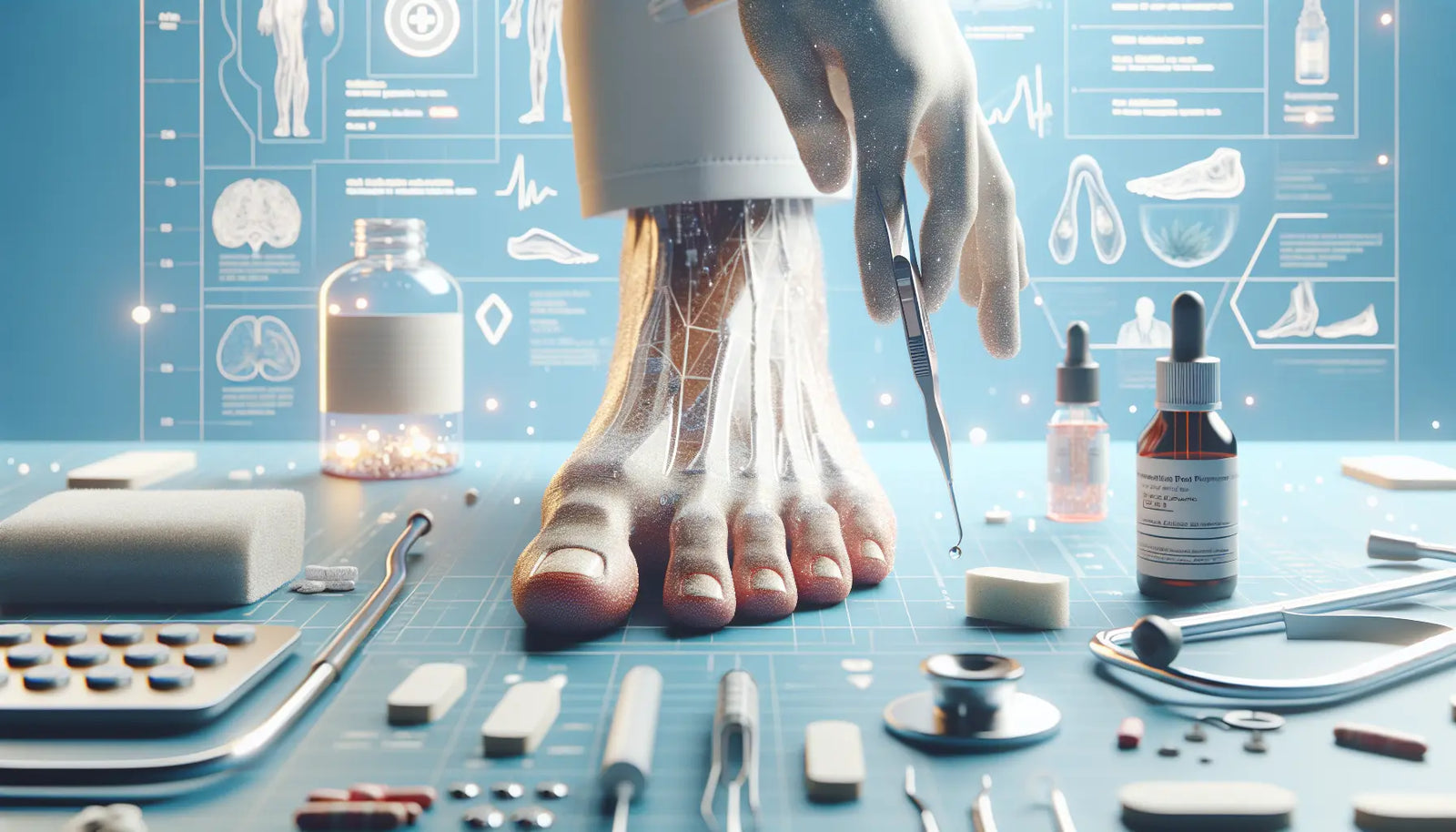 Terbinafina en gotas: para que sirve y como usarla — imagen de portada educativa sobre podología, uñas y salud del pie en Perú; Inkapodo, farmacia podológica.