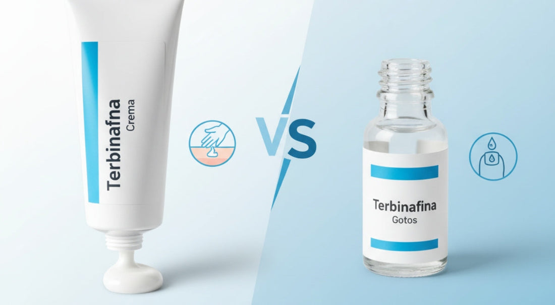 ¿Terbinafina es mejor en crema o en gotas?