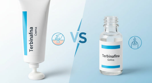 ¿Terbinafina es mejor en crema o en gotas?