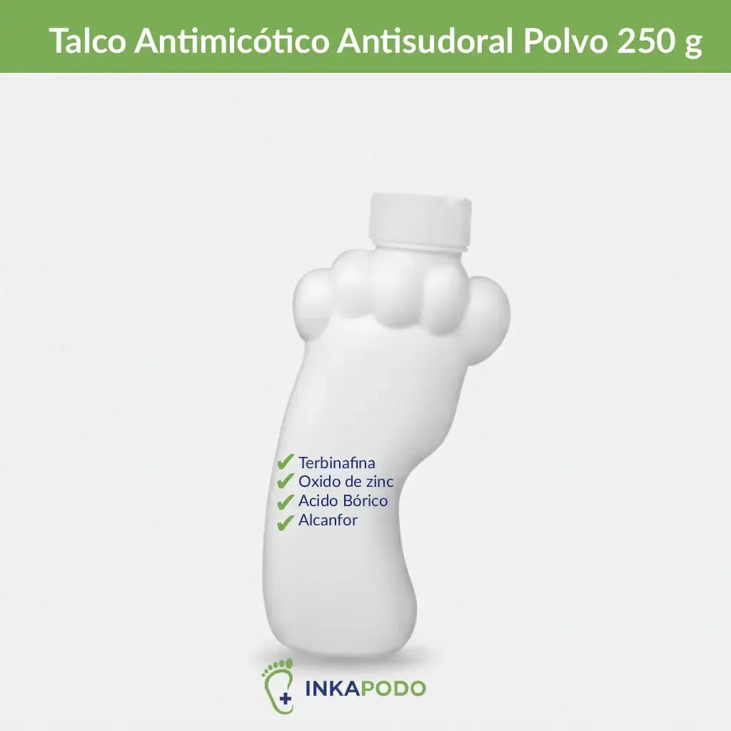 Talco Antimicótico Antisudoral Polvo 250 g InkaPodo.pe